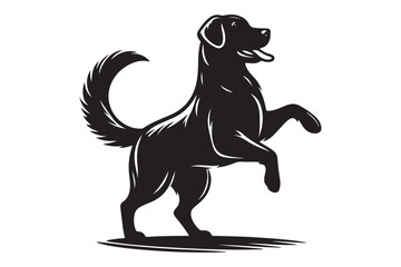 Dog silhouette vector illustration