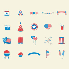 america independece day element collections