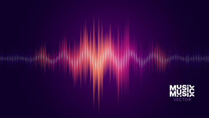 Abstract Digital EQ Music Equalizer. Sound Wave Design Element. Speaking Sound Wave Vector Illustration. Artificial Intelligence AI Assistant Voice Visualization.