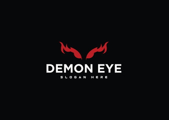 Devil eye or devil horn Vector icon design