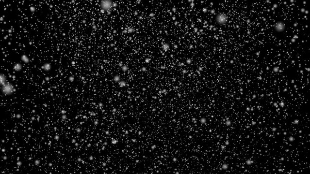 Realistic snowfall for alpha channel