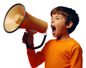 PNG Shouting child performance sousaphone.