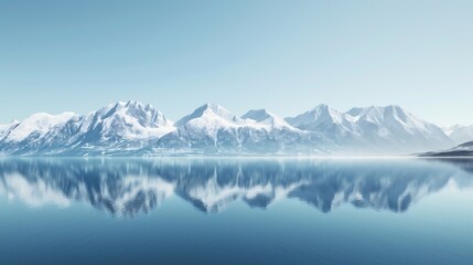 lake and mountains