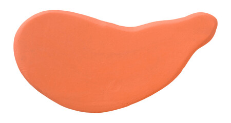 Plasticine is an orange brush isolated on a transparent background.
