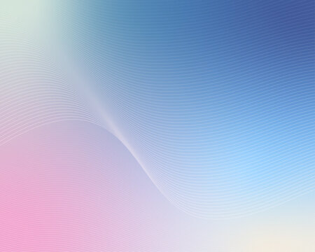 Pink and blue gradient mesh background with wavy line texture
