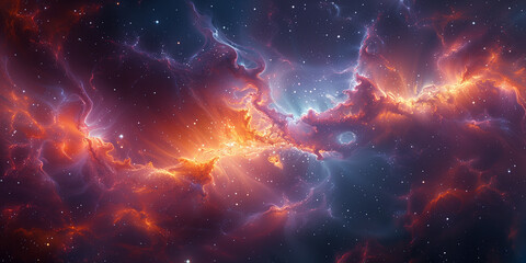 fantasy space nebula in the universe