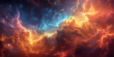 fantasy space nebula in the universe
