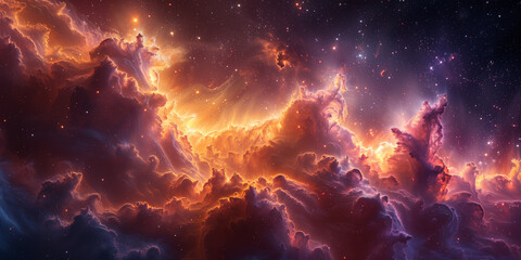 fantasy space nebula in the universe