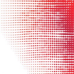 Red Dot Halftone Pattern