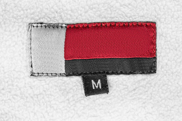 Size M clothes label