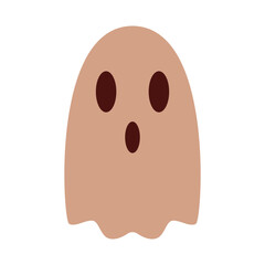 Ghost in flat style. Halloween vector illustration