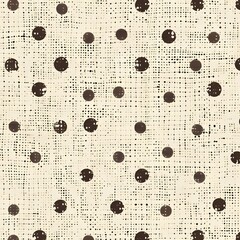 Polka Dot Pattern on Textured Fabric