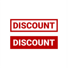 discount stamp vector logo design, discount stamp