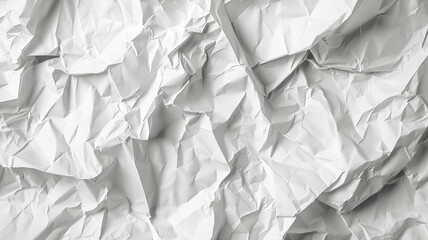 Obraz premium Crumpled white paper texture
