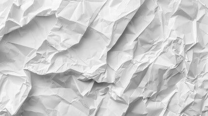 Fototapeta premium Crumpled white paper texture
