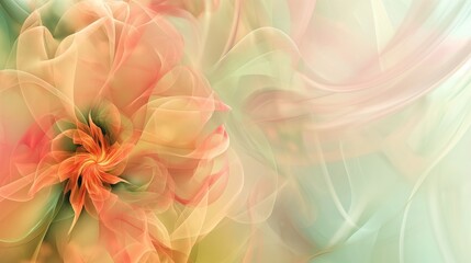 Obraz premium Calm abstract backgrounds with elements of floral and natural motifs