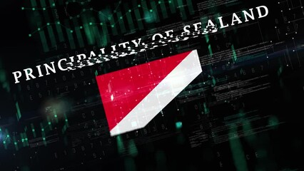 principality of sealand with Digital flag Intro