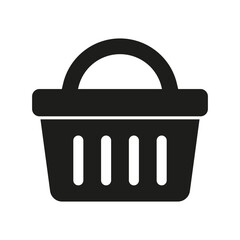 Shopping basket icon - vector illustration