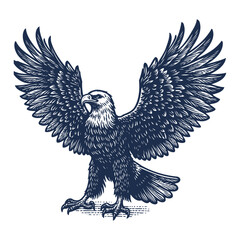 Eagle Vector, eagle silhouette, eagle Vector drawing