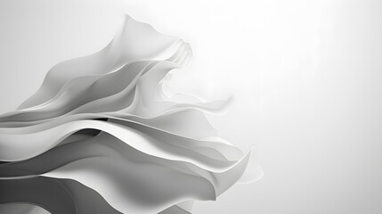 monochrome paper wave layers