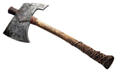 PNG Viking axe weapon hammer tool.