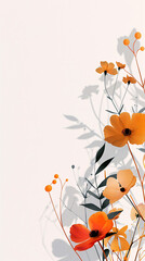 bright orange flowers