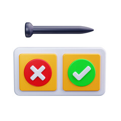 Obraz premium vote 3d render icon