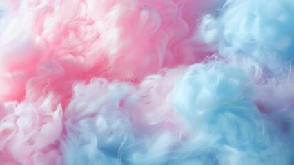 abstract background texture of cotton smoky fluffy texture soft pastel color background with soft cotton wool and steam effect or cotton candy - Powered by Adobe