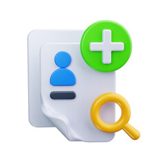 Fototapeta premium candidate 3d render icon