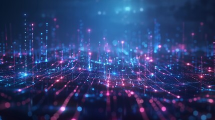 The abstract dot point connection illustration background transformation plexus digital evolution future technology graphic animation network connection design , digital art with artificial