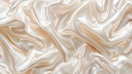 Obraz premium Elegant Satin Fabric Texture with Flowing Waves and Folds