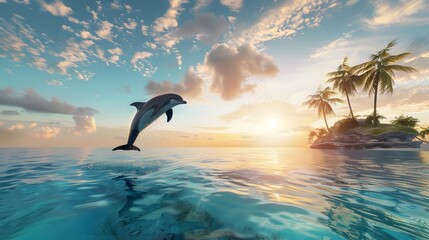 dolphins in the sea