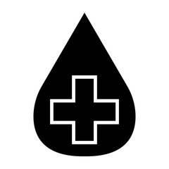 Fototapeta premium Blood Donation Glyph Icon