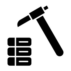 Data Mining Glyph Icon