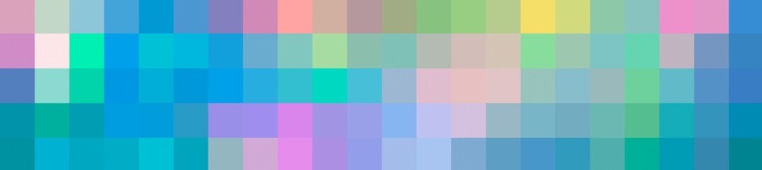 colorful pixel rainbow colors grid mosaic pattern abstract pastel palette background banner