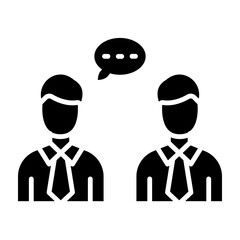 Conversation Glyph Icon