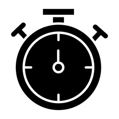 Stopwatch Glyph Icon