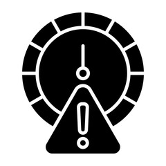 Speed Limit Glyph Icon