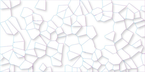 White quartz crystalized broken glass effect vector background. 3d papercut and multi-layer cutout geometric pattern on vector background. broken stained glass green lines geometric pattern.