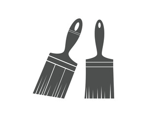 paintbrush silhouette white paintbrush