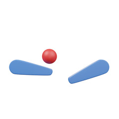 3d icon of arcade pinball