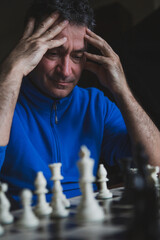 Man playing chess