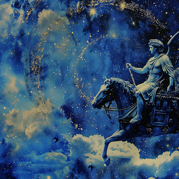 Apollo Driving Chariot Across the Sky Gen AI
