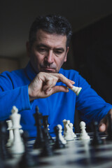 Man playing chess