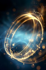 glowing red lines on a black background, creating spiral and wavy patterns.