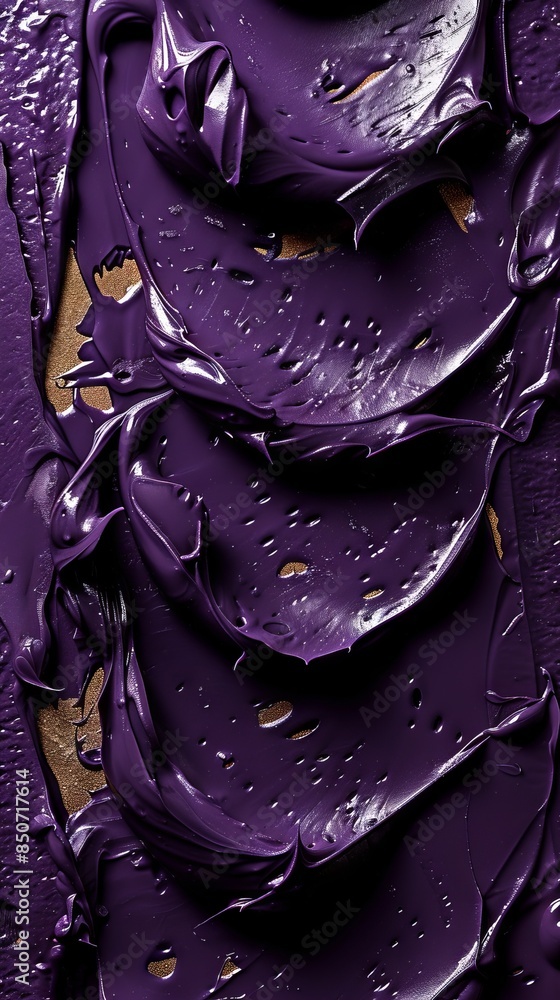 Poster purple and black marble texture with wavy lines and patterns.