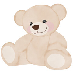 Cute Brown Bear,Creative with illustration in flat design