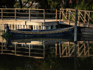 Boats in the port of Catarroja (Valencia, Spain)