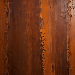 Obraz premium Grunge rusty orange-brown metal corten steel stone background.