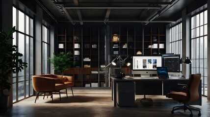 interior of a modern office
